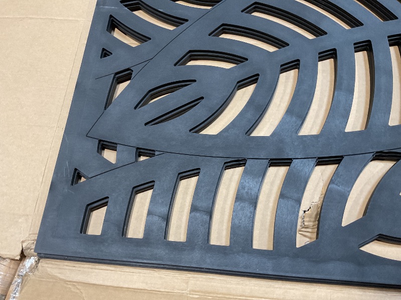 Photo 1 of **3 TOTAL3'x6' Sanibel Decorative Screen, Black