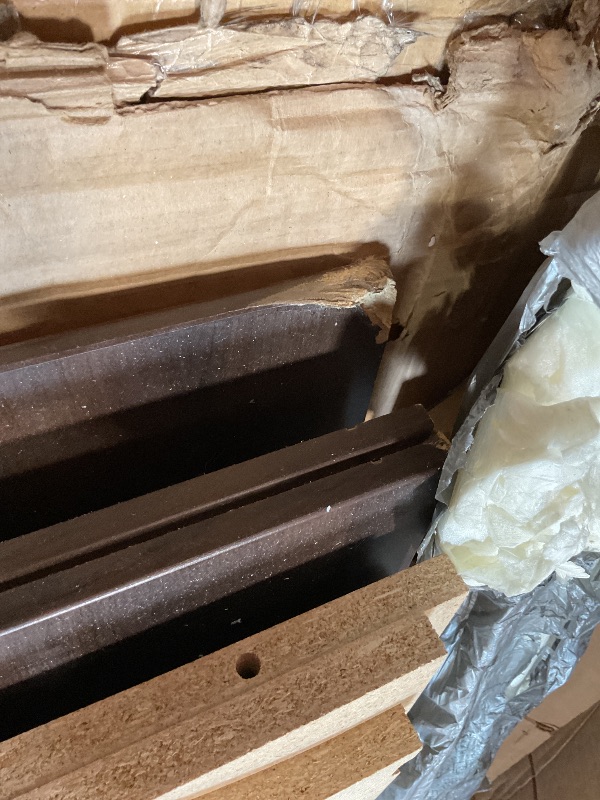 Photo 1 of **SELLING FOR PARTS. CORNERS DAMAGED**Prepac Sonoma 8 Drawer Double Dresser for Bedroom, Wide Chest of Drawers, Bedroom Furniture, Clothes Storage and Organizer, 17.25" D x 59" W x 37" H, Espresso, EDC-6338