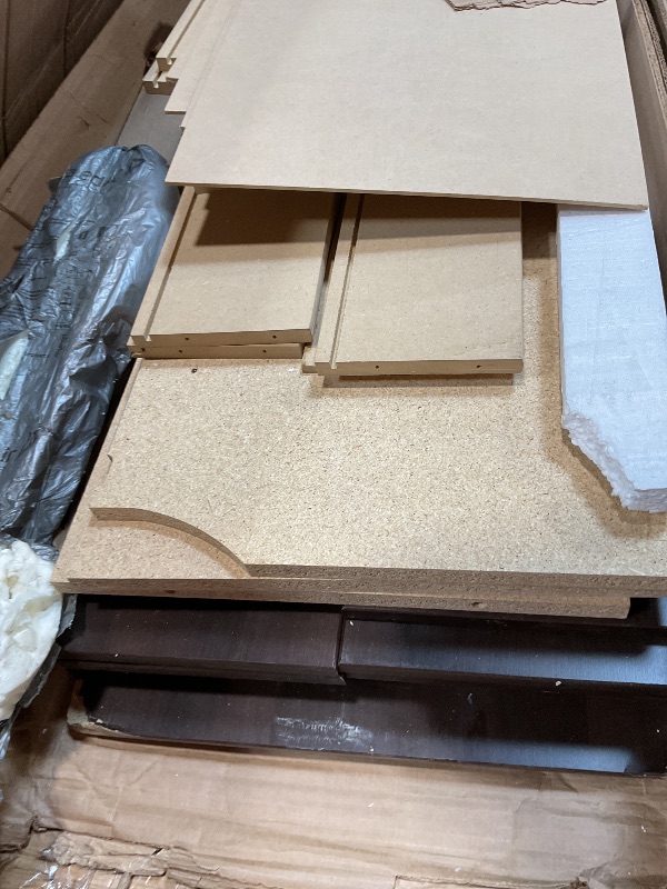 Photo 1 of **SELLING FOR PARTS. CORNERS DAMAGED**Prepac Sonoma 8 Drawer Double Dresser for Bedroom, Wide Chest of Drawers, Bedroom Furniture, Clothes Storage and Organizer, 17.25" D x 59" W x 37" H, Espresso, EDC-6338