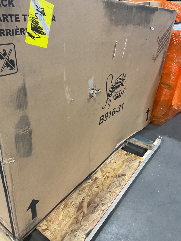 Photo 1 of **MINOR SCRAPE DAMAGE 3 Spots**Signature Design by Ashley Blairhurst Traditional 10-Drawer Dresser with Felt-Lined Top Drawer and Safety Stop, Gray & Light Brown