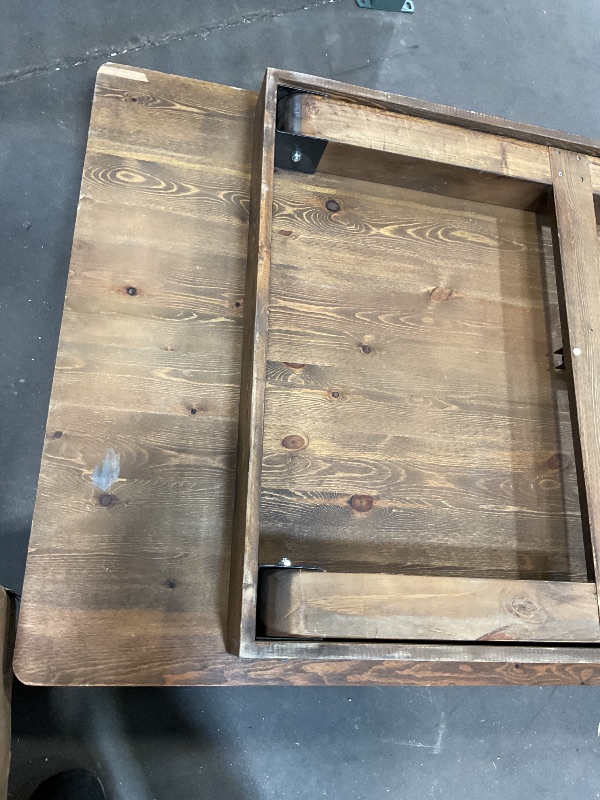 Photo 1 of **SCRAPE DAMAGE TO ONE CORNER ON TOP. COMING LOOSE ONE CORNER ON BOTTOM**40.5 wide
9 ft long 
Wood table