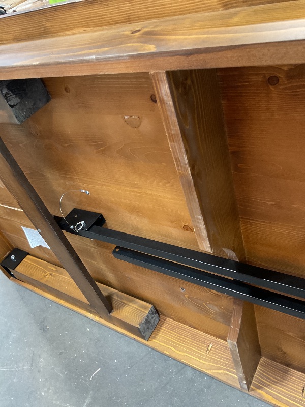 Photo 1 of **CRACKING DOWN DOWN THE TOP MIDDLE**40.5 wide
9 ft long 
Wood table