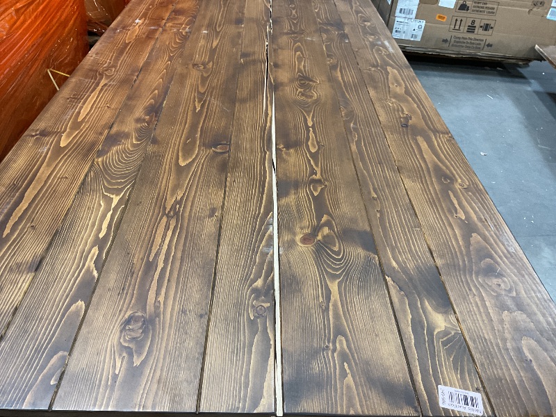 Photo 1 of **CRACKING DOWN DOWN THE TOP MIDDLE**40.5 wide
9 ft long 
Wood table