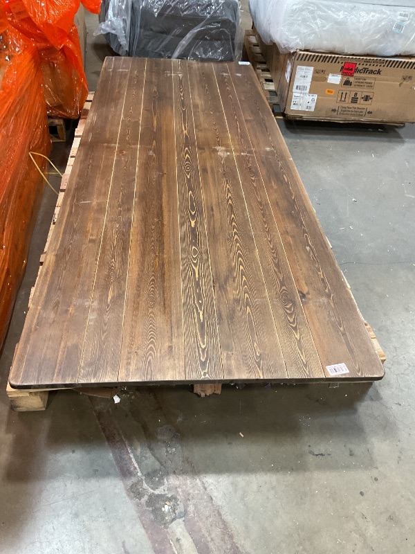 Photo 1 of **CRACKING APART ON TOP CORNER**
40.5 wide
9 ft long 
Wood table