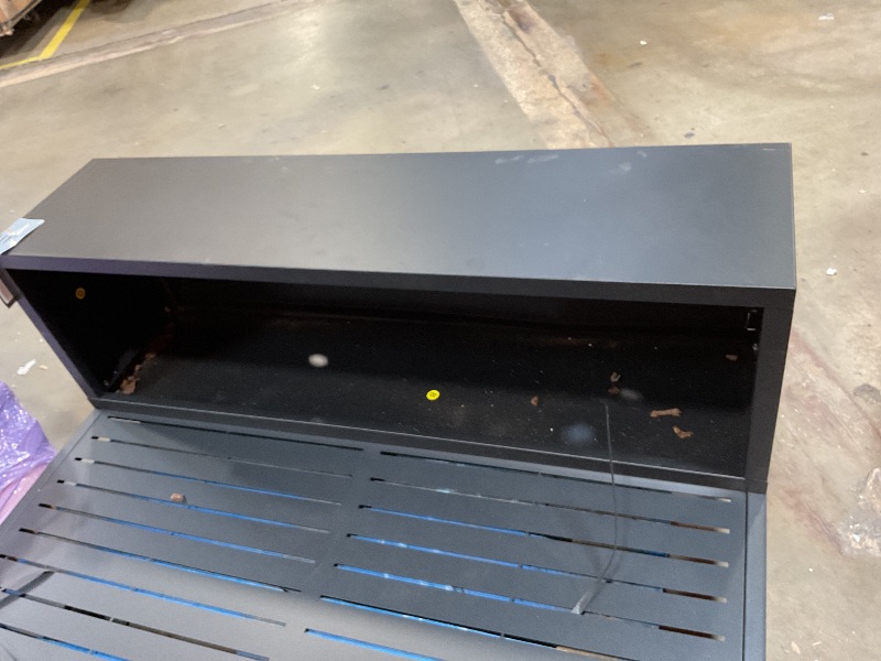 Photo 1 of **BENDS. SCRATCHES. DIRT**Casaphoria Metal Raised Garden Bed with Trellis and Wheels, 72"x47"x16" Planter Box for Climbing Plants, Vegetables & Vines, Features Drainage Holes and Privacy Screen (Black-Louvered)