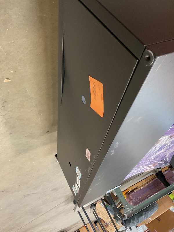 Photo 1 of **BENDS. SCRATCHES. DIRT**Casaphoria Metal Raised Garden Bed with Trellis and Wheels, 72"x47"x16" Planter Box for Climbing Plants, Vegetables & Vines, Features Drainage Holes and Privacy Screen (Black-Louvered)