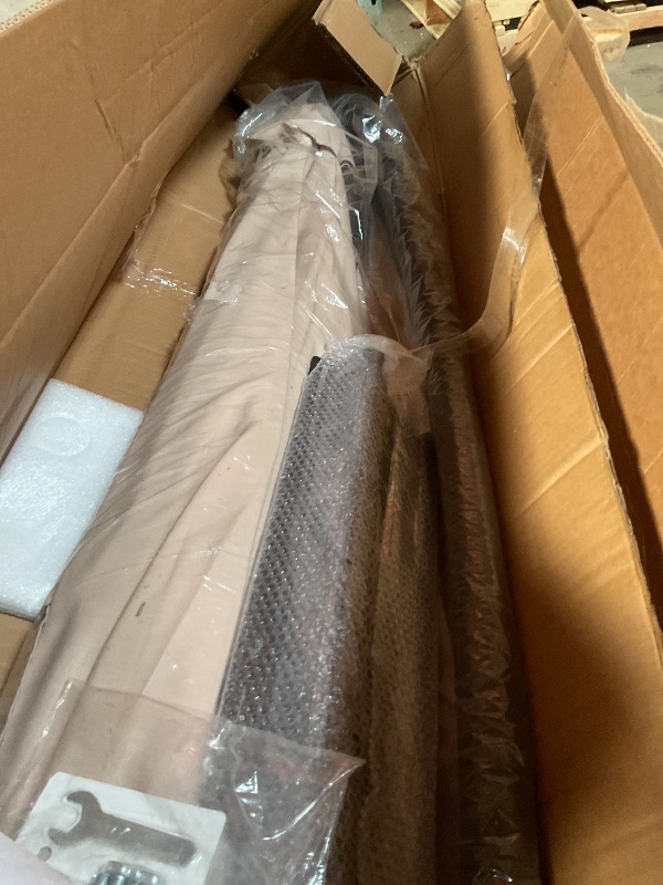 Photo 1 of *MISSING PARTS* WUFF Bluu 10ft Patio Offset Umbrella Cantilever Umbrella Hanging Market Umbrella Outdoor Umbrellas with Crank & Cross Bases(Beige)