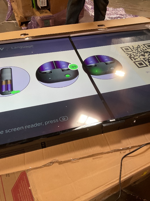 Photo 1 of **NO REMOTE OR STAND/ SELLING FOR PARTS**Roku Smart TV – 65-Inch Select Series 4K HDR RokuTV with Roku Enhanced Voice Remote, Brilliant 4K Picture, Automatic Brightness, & Seamless Streaming – Live Local News, Sports, Family Entertainment