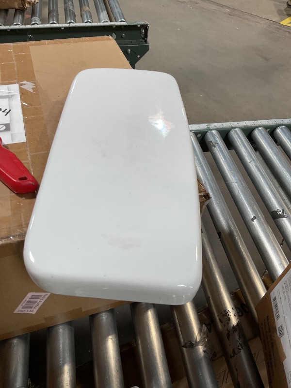 Photo 1 of **MAJOR DAMAGE ON STRUCTURE. SELLING FOR PARTS**TOTO Drake 1.6 GPF Toilet Tank with WASHLET+ Auto Flush Compatibility, Cotton White - ST776SA#01