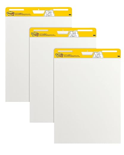Photo 1 of **HEAVY DAMAGE TO ONE PAD**Post-it Super Sticky Wall Easel Pad, 25" x 30", 20 Sheets/Pad,  6Pads/Pack