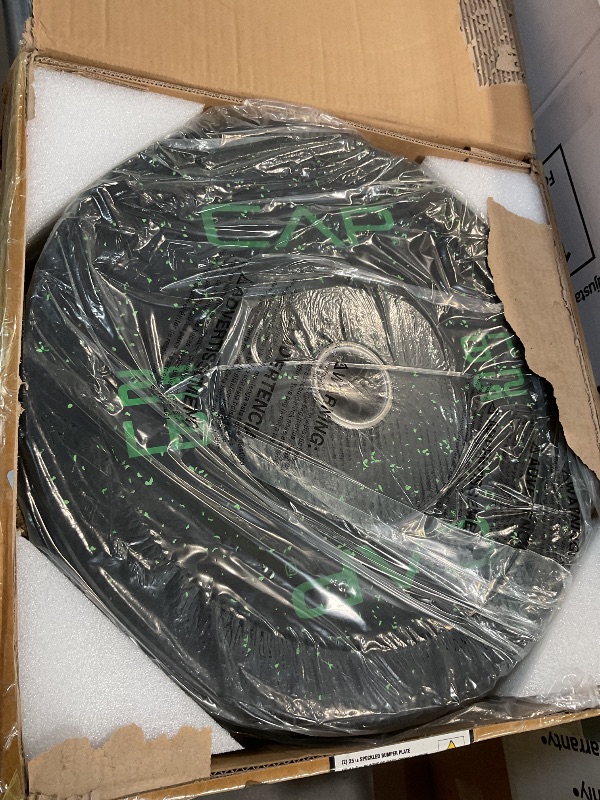 Photo 1 of *ONLY 25 LBS* CAP Barbell Economy - Speckled Olympic Bumper Plate Set with Color Logo, Black