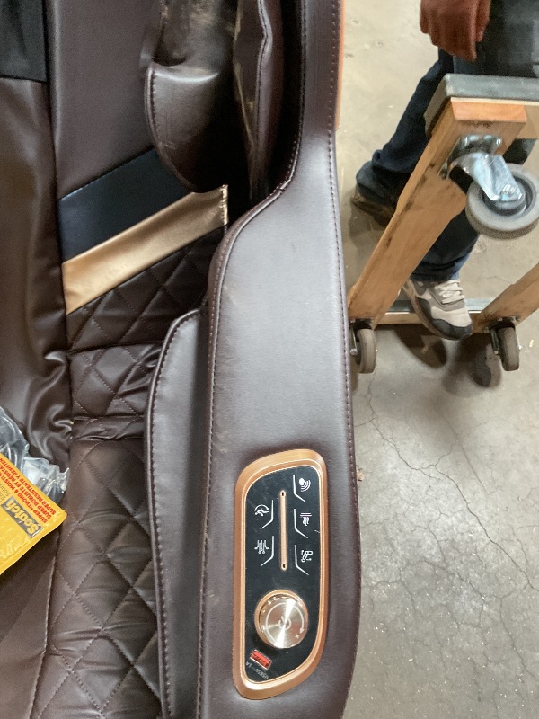 Photo 1 of Culanta Massage Chair Full Body, Zero Gravity SL-Track Shiatsu Massage Recliner Chair with Heat, Body Scan, Airbags, Foot Rollers, Deep Yoga Stretch (Brown)