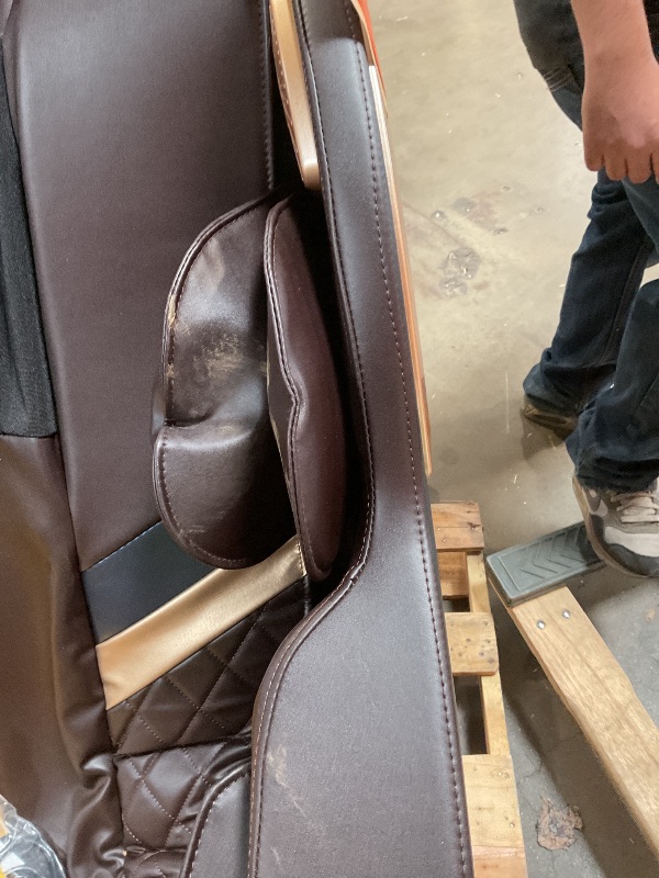 Photo 1 of Culanta Massage Chair Full Body, Zero Gravity SL-Track Shiatsu Massage Recliner Chair with Heat, Body Scan, Airbags, Foot Rollers, Deep Yoga Stretch (Brown)