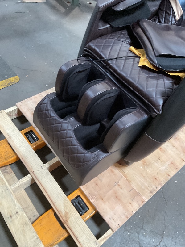 Photo 1 of Culanta Massage Chair Full Body, Zero Gravity SL-Track Shiatsu Massage Recliner Chair with Heat, Body Scan, Airbags, Foot Rollers, Deep Yoga Stretch (Brown)