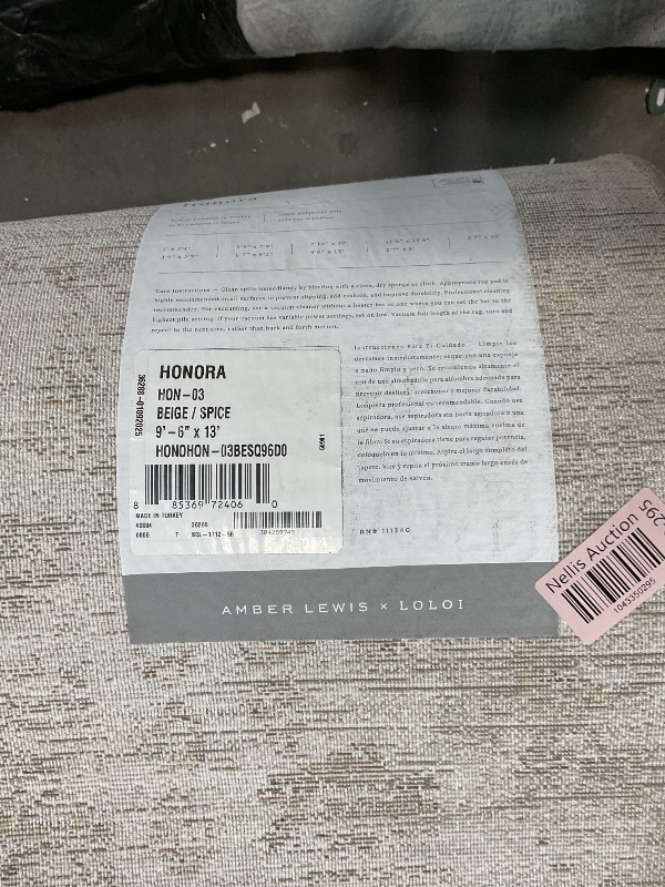 Photo 1 of **DIRTY FROM TRANSPORT**Loloi Amber Lewis Honora Collection HON-03 Beige/Spice 9'-6" x 13' Area Rug