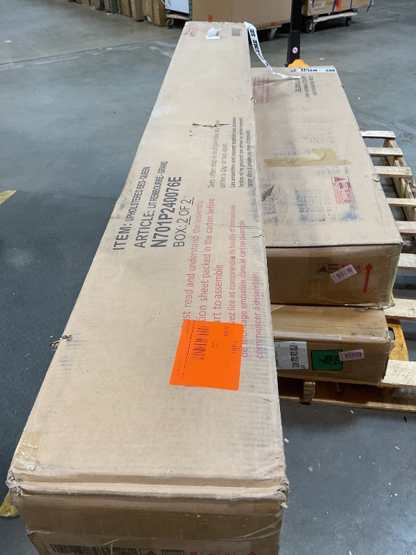 Photo 1 of *CUT* Lift-up Upholstered Platform Bed with Storage Underneath, Queen Size PU Leather Bed Frame with Hydraulic System and Padded Headboard for Home Apartment Hotel, No Box Spring Needed & Noise-Free