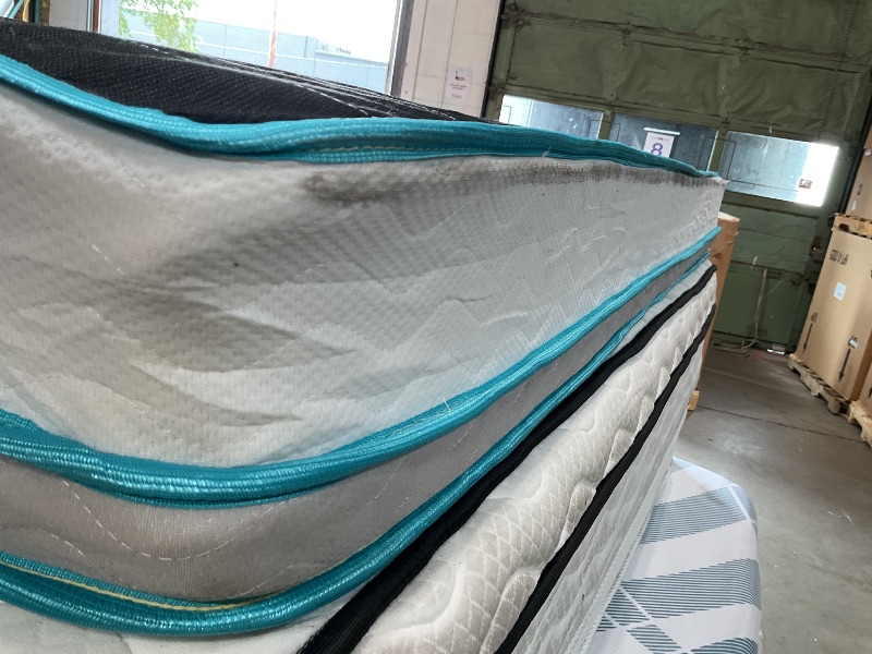 Photo 1 of **DIRTY FROM TRANSPORT **Linenspa 8 Inch Memory Foam and Spring Hybrid Mattress - Medium Firm Feel - Bed  Quality Comfort and Adaptive Support - Breathable - Cooling - Guest and Kids Bedroom - Full Size