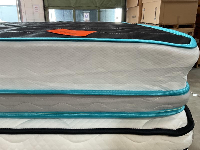Photo 1 of **DIRTY FROM TRANSPORT **Linenspa 8 Inch Memory Foam and Spring Hybrid Mattress - Medium Firm Feel - Bed  Quality Comfort and Adaptive Support - Breathable - Cooling - Guest and Kids Bedroom - Full Size