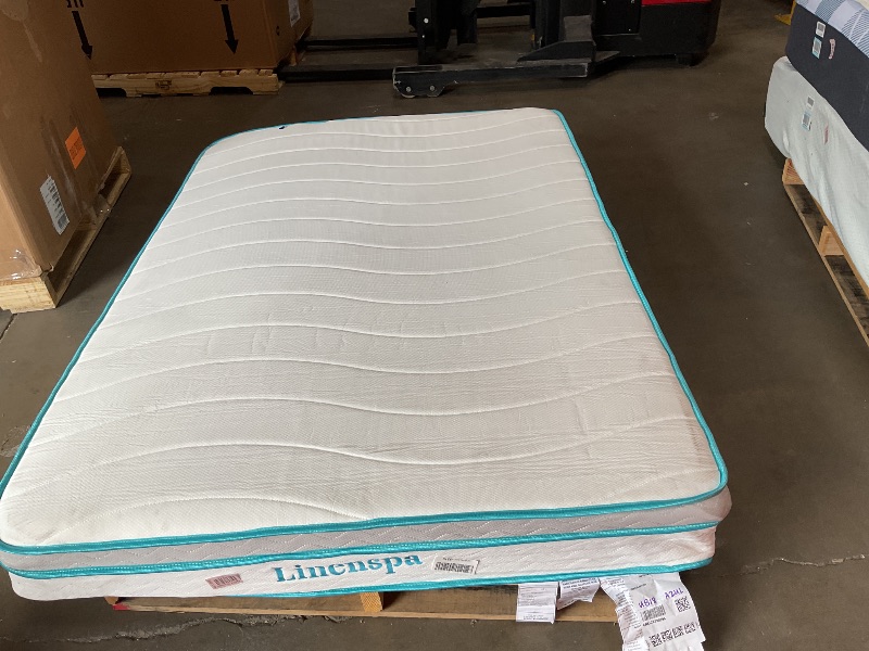 Photo 1 of **DIRTY FROM TRANSPORT **Linenspa 8 Inch Memory Foam and Spring Hybrid Mattress - Medium Firm Feel - Bed  Quality Comfort and Adaptive Support - Breathable - Cooling - Guest and Kids Bedroom - Full Size