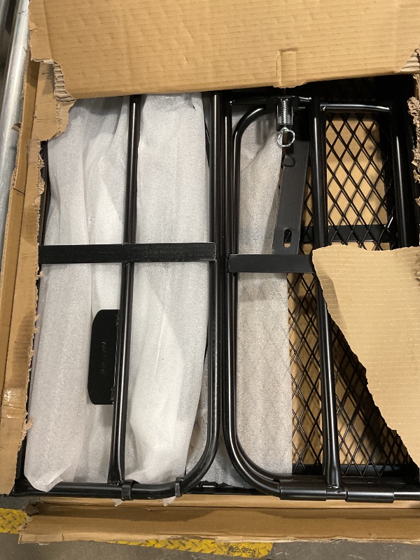 Photo 1 of 60x24x6 Hitch Cargo Carrier for 2 Inch Receiver, 500LB Capacity Hitch Mount Cargo Rack Carrier, Folding Hitch Cargo Basket with Antirust Coat