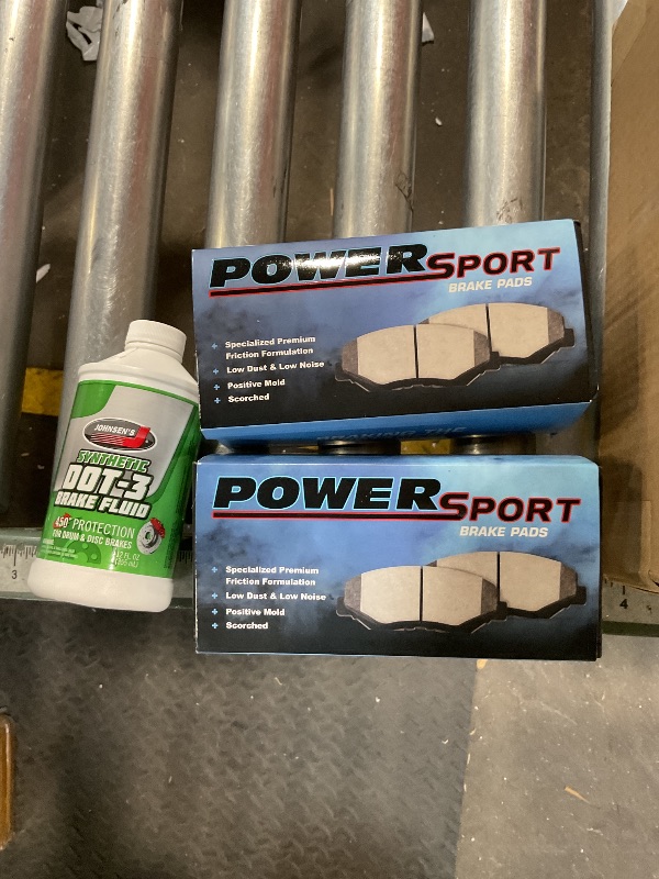 Photo 1 of Power Sport Front and Rear Brakes and Rotors| Front and Rear Ceramic Brake Pads and Rotors Kit| Fits 2010-2011 Hyundai Tucson, Kia Sportage