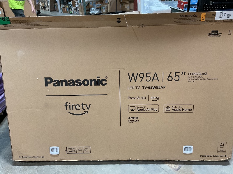 Photo 1 of Panasonic W95 Series 65-inch Mini LED 4K Ultra HD Smart Fire TV, Sport Stadium Mode, ATSC3.0, Dolby Vision IQ, Dolby Atmos, HDR10+ Adaptive, Press and Ask Alexa, 144Hz, Wall-mountable - 65W95AP