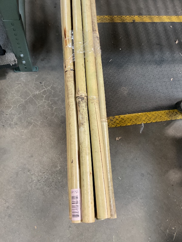 Photo 1 of 10pcs 1" D Thicker Heavy Duty Bamboo Stakes, 8FT Plant Stakes, Natural Garden Stakes for Tomato, Bean, Flowers,Trees Potted and Climbing Plant Support