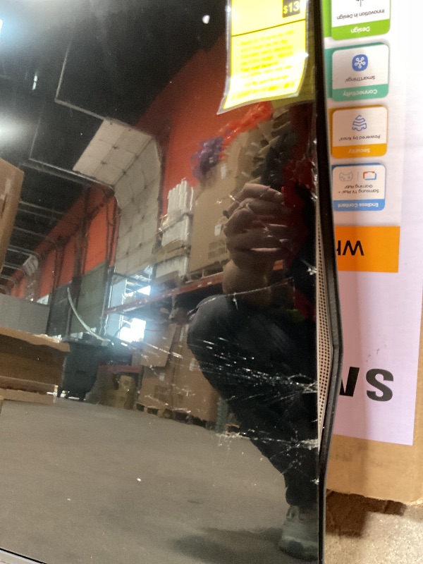 Photo 1 of ****PARTS ONLY SHATTERED SCREEN AND BROKEN**** Samsung 43-Inch Class Crystal UHD U8000F 4K Smart TV (2025 Model) Endless Free Content, Crystal Processor 4K, MetalStream Design, Knox Security, Alexa Built-in