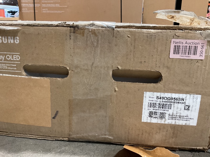 Photo 1 of ****UNTESTED, NO POWER CORD INCLUDED****Samsung 49" Odyssey OLED G9 (G95SC) Series Curved Smart Gaming Monitor w QD-OLED, 240Hz, 0.03ms, AMD Freestyle Premium Pro, G-Sync Compatible, Dual QHD, Neo Quantum Processor Pro, LS49CG954SNXZA