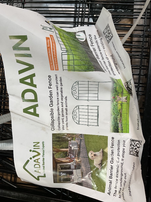 Photo 1 of ADAVIN Collapsible Garden Fence Animal Barrier