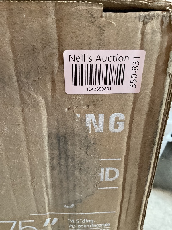 Photo 1 of ****BROKEN TELEVISION PARTS ONLY***** Samsung 75-Inch Class Crystal UHD 4K DU7200 Series HDR Smart TV w/Object Tracking Sound Lite, PurColor, Motion Xcelerator, Mega Contrast, Q-Symphony (UN75DU7200, 2024 Model)