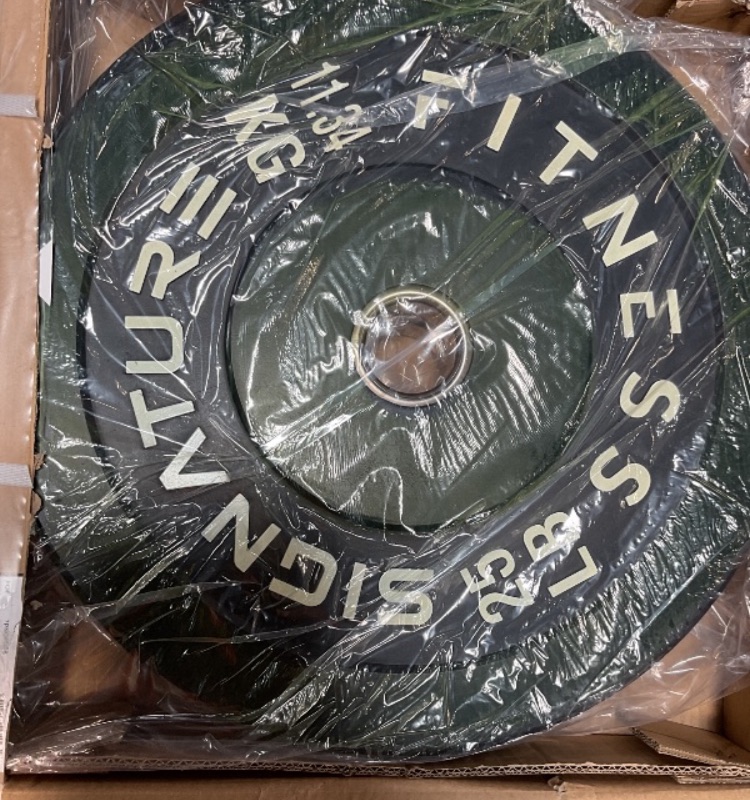 Photo 1 of ****ENTIRE PALLET WITH 24 SETS IN TOTAL****Fitvids 2" Olympic Bumper Plate Weight Plates with Steel Hub, 25LB X 24 