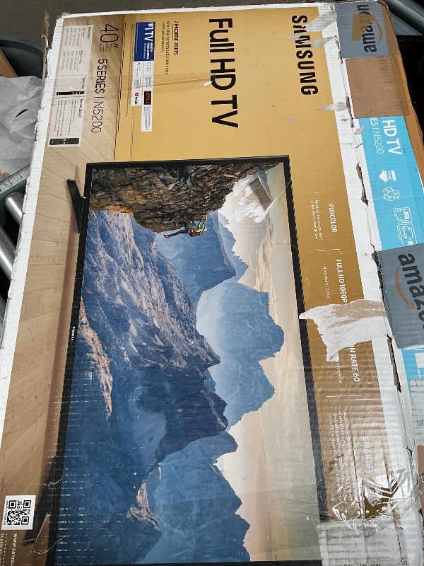 Photo 1 of *****BROKEN TELEVISION PARTS ONLY***** Samsung N5200 40" LED 1080p TV, Black
