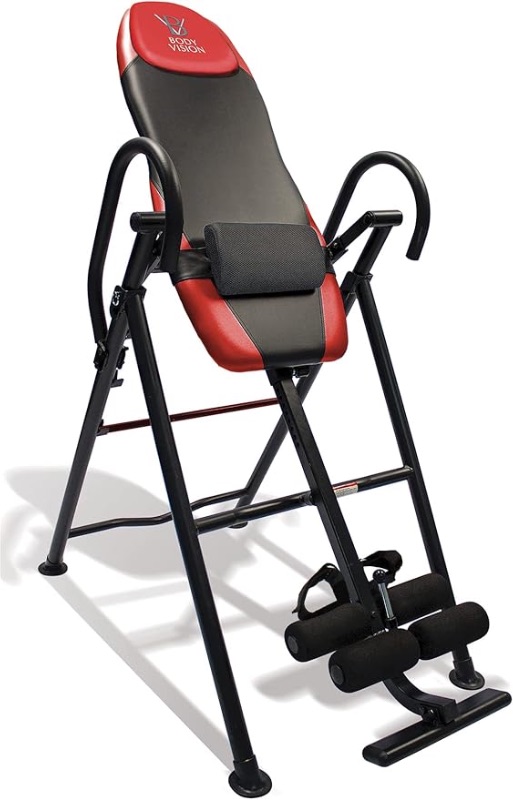 Photo 1 of Body Vision IT9550 Deluxe Inversion Table with Adjustable Head Rest & Lumbar Support Pad, - Heavy Dutyup to 250 lbs. white and black 