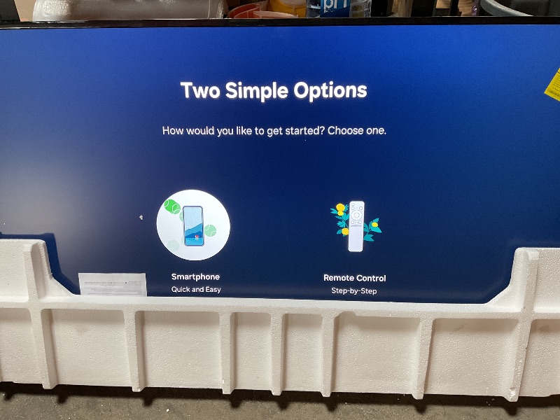 Photo 1 of *WHITE DOT ON SCREEN* Samsung 55-Inch Class QLED 4K LS03D The Frame Series Quantum HDR Smart TV w/Dolby Atmos, Art Mode, Anti-Reflection, Customizable Frame, Slim Fit Wall Mount with Alexa Built-in (QN55LS03D, 2024 Model)