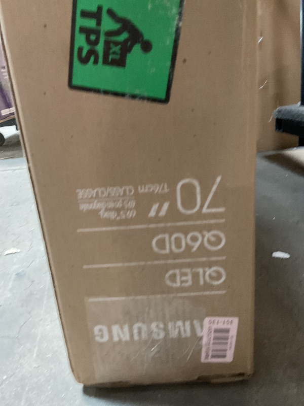 Photo 1 of ****BROKEN TELEVISION PARTS ONLY****
Samsung 70-Inch Class QLED 4K Q60D Series Quantum HDR Smart TV w/Object Tracking Sound Lite, Motion Xcelerator, Slim Design, Gaming Hub, Alexa Built-in (QN70Q60D, 2024 Model)