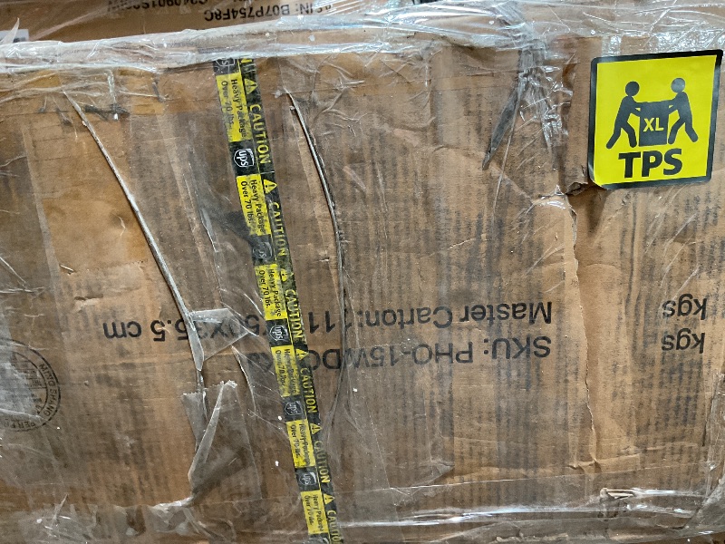 Photo 1 of *** POSSIBLY FOR PARTS/UNKNOWN DAMAGES/MISSING PIECES*** Storage cabinet with drawers. Features glass. No instructions found.