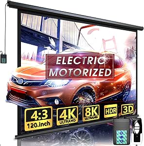 Photo 1 of " Motorized Projector Screen - Indoor and Outdoor Movies Screen