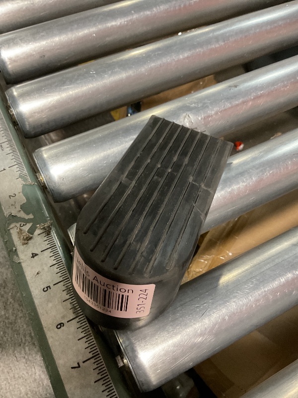 Photo 1 of 3 in. L Rubber Gray Wedge Door Stop
