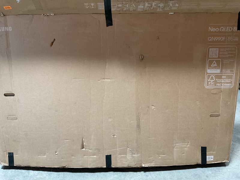 Photo 1 of *****SHATTERED SCREEN PARTS ONLY*****Samsung 85-Inch Class Neo QLED QN990F 8K Mini LED Smart TV (2025 Model) NQ8 AI Gen3 Processor, 8K AI Upscaling Pro, Wireless One Connect, Glare Free, Samsung Vision AI, Alexa Built-in