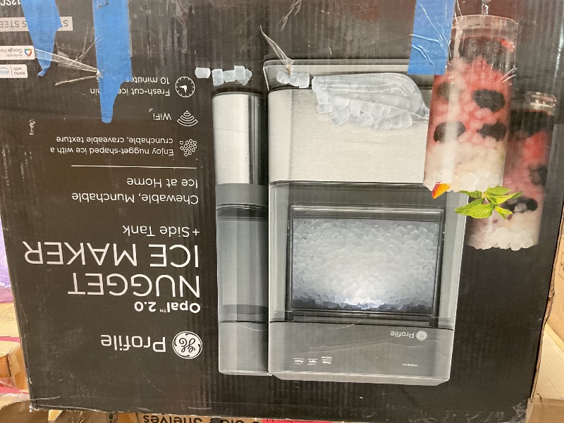 Photo 1 of *FOR PARTS ONLY* Nugget Ice Maker 44Lbs/24H with 0.8 Gallon Tank,Self-Cleaning Portable Countertop Ice Maker,Soft Chewable Pellet Ice Ready in 5-10min,Stainless Steels Nugget Ice Machine for Kitchens/Home/Office/Bar