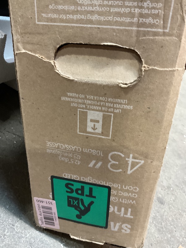 Photo 1 of *****TESTED NOT WORKING*****Samsung 43-Inch Class QLED 4K LS03D The Frame Series Quantum HDR Smart TV w/Dolby Atmos, Art Mode, Anti-Reflection, Customizable Frame, Slim Fit Wall Mount with Alexa Built-in (QN43LS03D, 2024 Model)