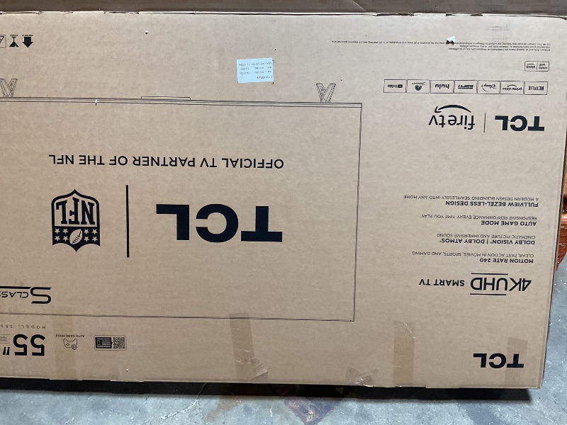 Photo 1 of TCL 55-Inch Class S5 UHD 4K LED Smart TV with Fire TV (55S551F, 2024 Model), Dolby Vision, HDR PRO+, Dolby Atmos, Alexa Built-in with Voice Remote, Apple AirPlay 2 Compatibility, Streaming Television