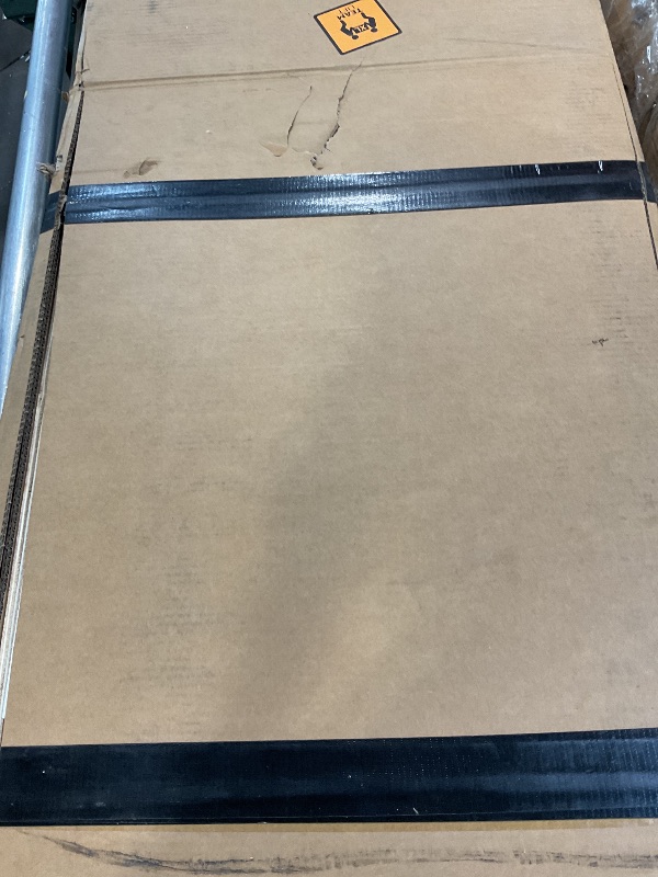 Photo 1 of *ONLY 2 PANELS/ MISSING HARDWARE* 64" x 84" Bifold Sliding Barn Door, K Shaped Panel with Sliding Hardware Kit Set, Finished Closet Door Slab, 6.00FT Track for 4 Doors, MDF, White