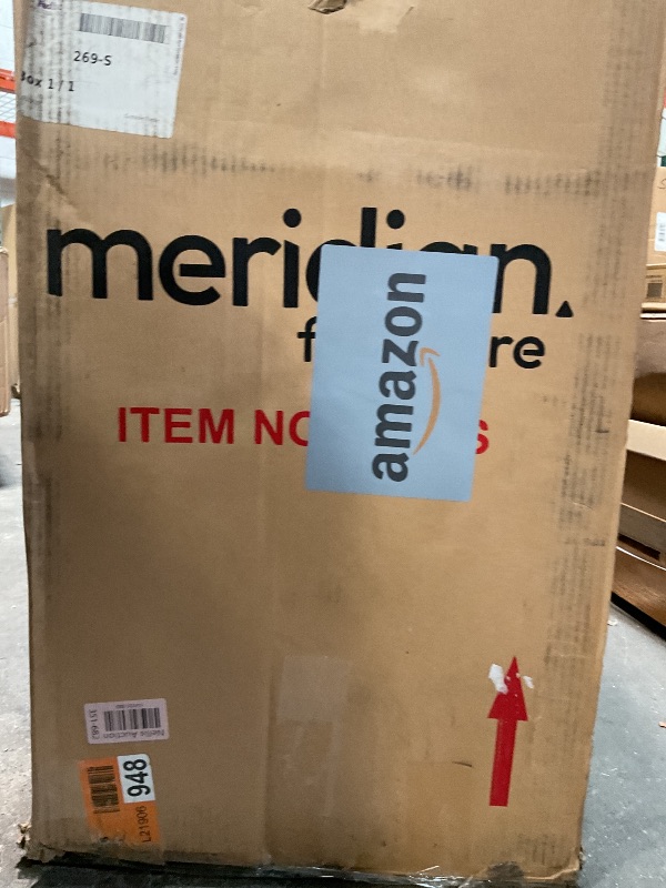 Photo 1 of *DESIGN OF TABLE MAY VARY* Meridian Furniture 269-S Cresthill Collection Mid-Century Modern Console Table with Ash Burl Wood, Natural Ash Finish, Curved Art Deco Design, 54" W x 14" D x 30" H,