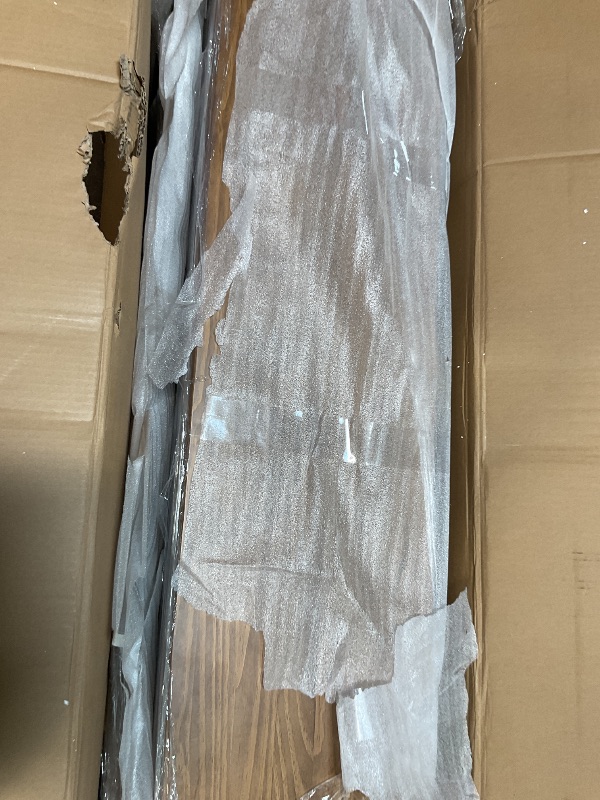 Photo 1 of *DESIGN OF TABLE MAY VARY* Meridian Furniture 269-S Cresthill Collection Mid-Century Modern Console Table with Ash Burl Wood, Natural Ash Finish, Curved Art Deco Design, 54" W x 14" D x 30" H,