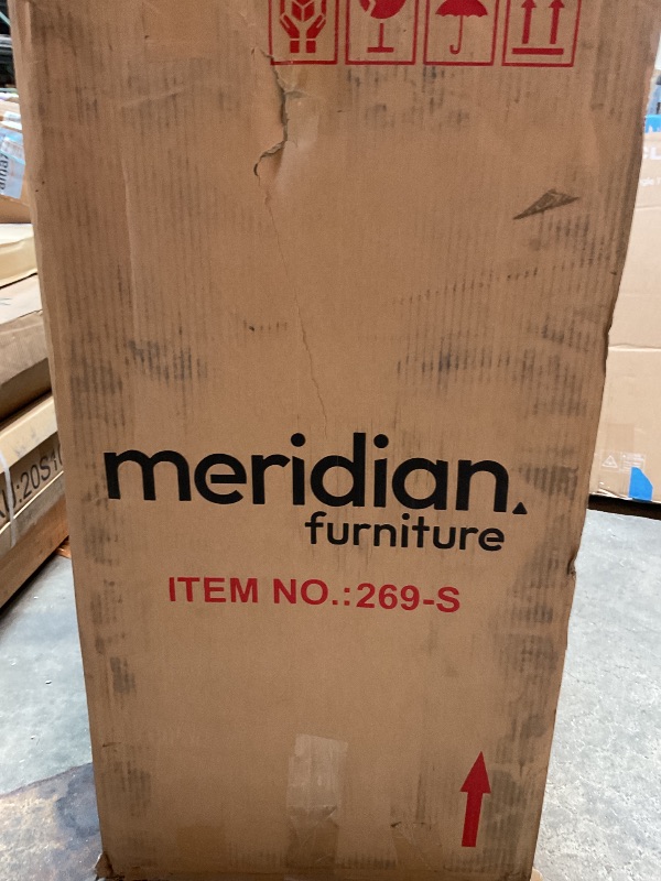 Photo 1 of *DESIGN OF TABLE MAY VARY* Meridian Furniture 269-S Cresthill Collection Mid-Century Modern Console Table with Ash Burl Wood, Natural Ash Finish, Curved Art Deco Design, 54" W x 14" D x 30" H,