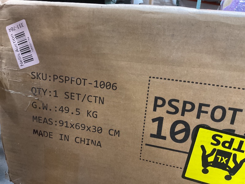 Photo 1 of ** FOR PARTS MISSING PIECES/BROKEN CORNERS** YITAHOME 32 Inch Dog Crate Furniture with Storage Shelves, Wooden Dog Crate for Large Dogs with Power Outlets, Dog Kennel Indoor Farmhouse Decorative Dog Cage with Double-Doors Drawers, Rustic Brown