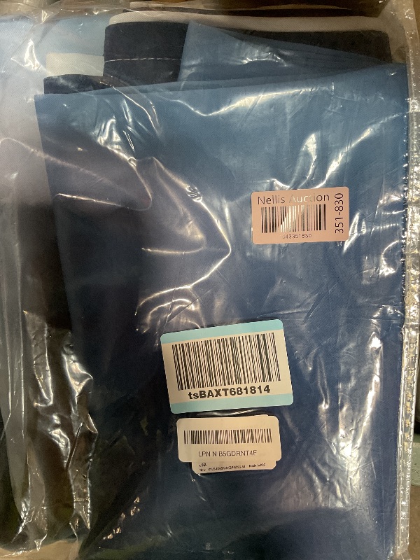 Photo 1 of **DIRTY FROM TRANSPORT/ COLOR IS BRIGHTER IN PERSON** HOMEIDEAS Navy Blue Ombre Blackout Curtains 52 X 84 Inch Length Gradient Room Darkening Thermal Insulated Energy Saving Grommet 2 Panels Window Drapes for Living Room, Bedroom