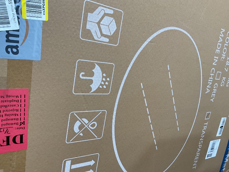Photo 1 of 55" x 55" Round Tempered Glass Chair Mat for Carpet & Hardwood, Heavy-Duty Glass Floor Mat for Office Chair, Durable Glass Desk Mat for Home and Office